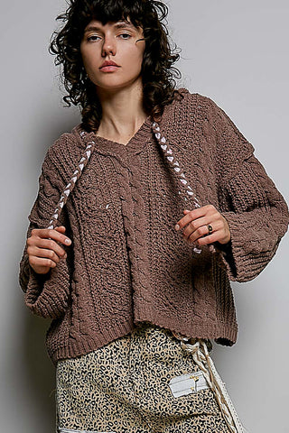 Chocolate Chenille Hoodie