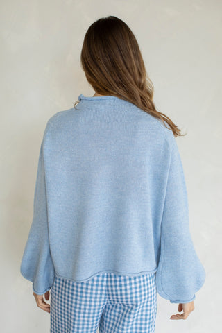 Swan Sweater - Dusty Blue