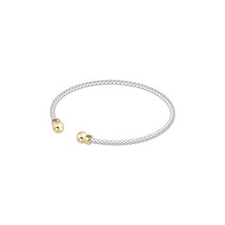 Enewton Classic Mixed Metal 2mm Bead Cuff- Gold