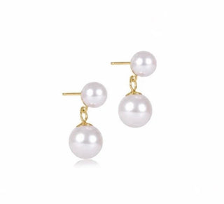 Enewton Classic Pearl 8mm Ball Drop Stud- Pearl