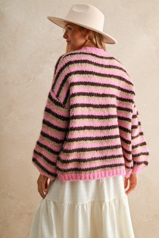 Pink Latte Cardigan