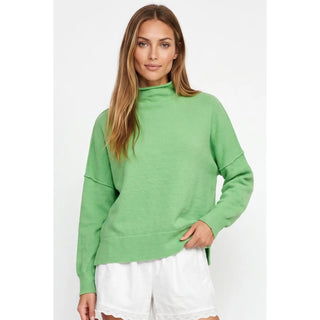 Apple Green Mock Neck
