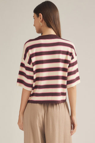 Wine Not Stripe Sweater