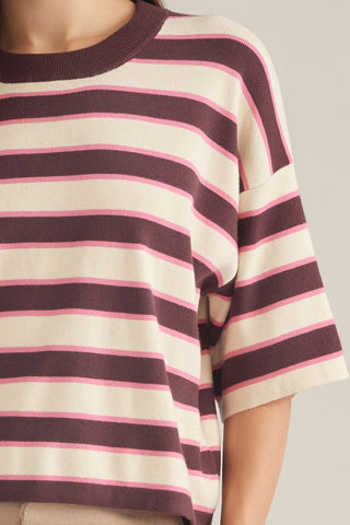 Wine Not Stripe Sweater
