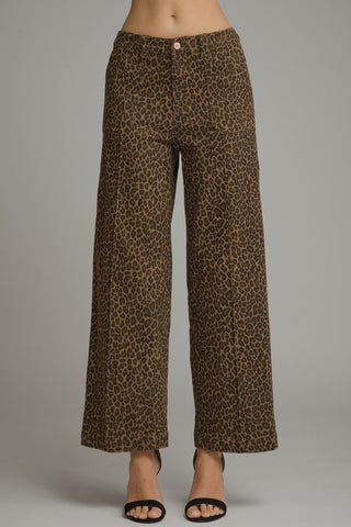 Brown Leopard Pants