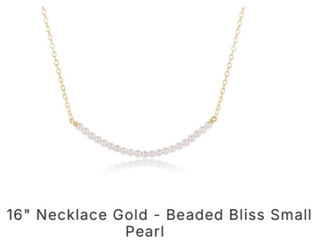 Enewton 16” Necklace Gold- Beaded Bliss Small Pearl