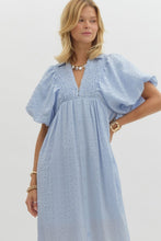 Load image into Gallery viewer, Baby Blue Boho Dress