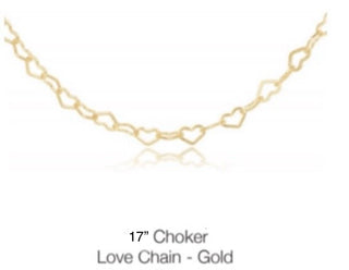 Enewton 17” Choker Love Chain- Gold