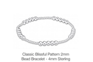 Enewton Classic Blissful Pattern 2mm Bead Bracelet- 4mm Sterling