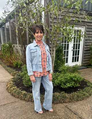 Peplum Denim Jacket