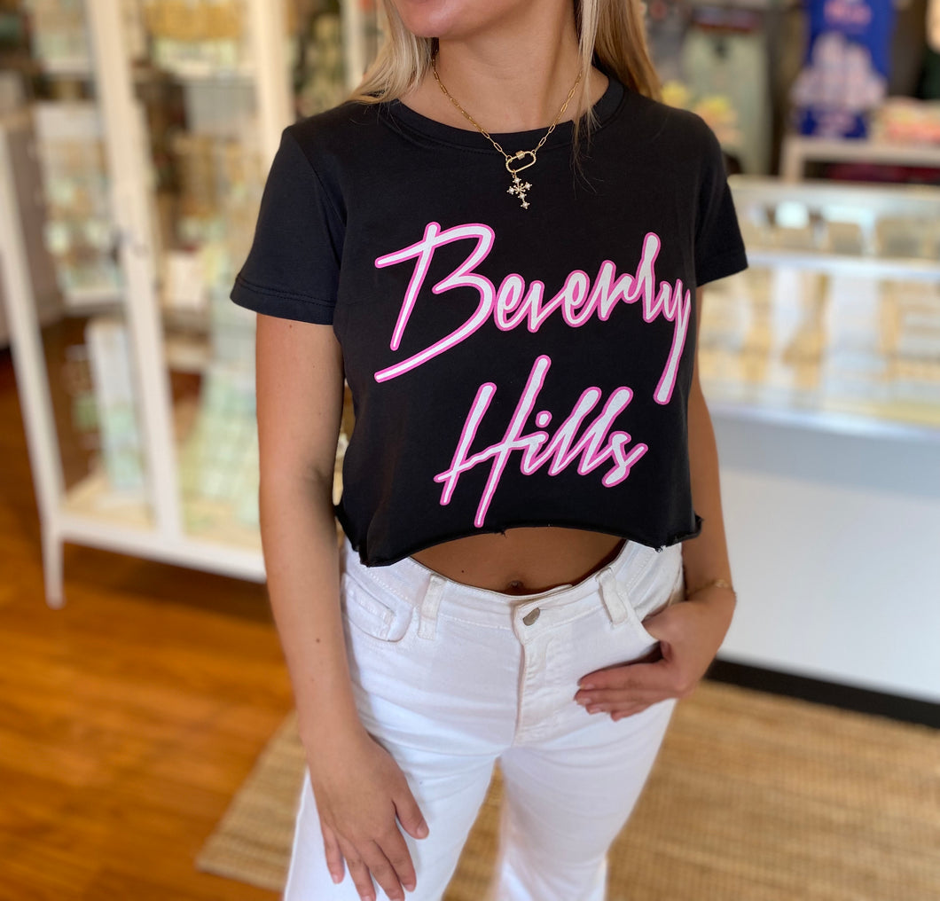 Beverly Hills Cropped Tee by Prince Peter Collection