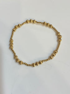 Enewton Dignity Joy Pattern 4mm Bead Bracelet- Gold