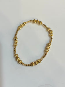 Enewton Dignity Joy Pattern 5mm Bead Bracelet -Gold