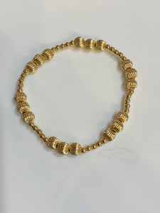 Enewton Dignity Joy Pattern 6mm Bead Bracelet -Gold