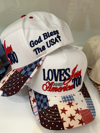 Loves Jesus And America Too Hat