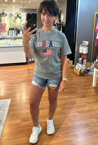Jesus Saves USA Tee