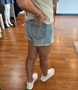 Cello Light Denim Shorts