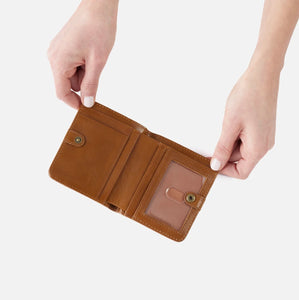 Hobo Max Mini Bifold Compact Wallet Truffle