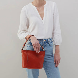 Hobo Belle Convertible Shoulder Bag Burnt Orange