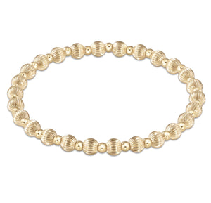 Enewton dignity grateful pattern 5mm bead bracelet - gold