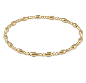 Enewton harmony sincerity pattern 2mm bead bracelet - gold