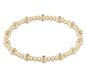 Enewton dignity sincerity pattern 5mm bead bracelet - gold