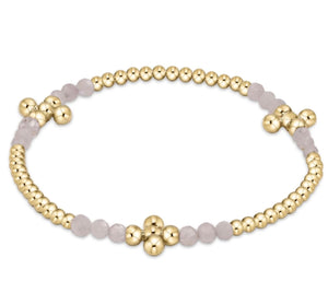 Enewton signature cross gold bliss pattern 2.5mm bead bracelet - labradorite