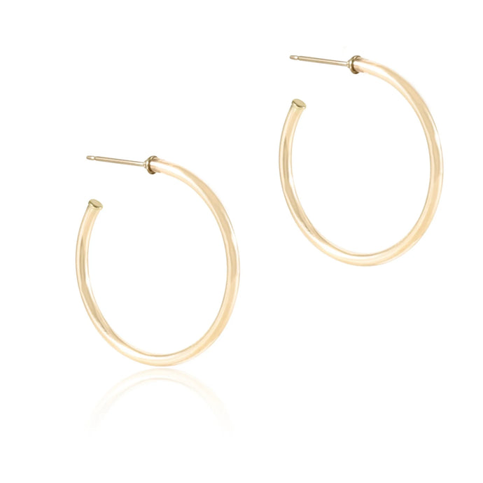 Enewton round gold 1.75” post hoop - 2mm smooth