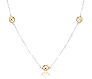 Enewton choker simplicity chain sterling mixed metal - classic 6mm gold