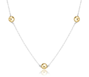 Enewton choker simplicity chain sterling mixed metal - classic 6mm gold
