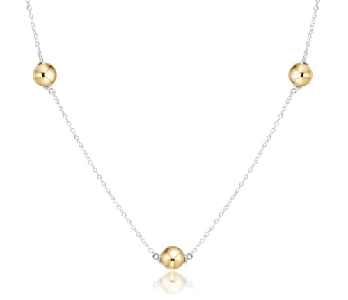 Enewton choker simplicity chain sterling mixed metal - classic 6mm gold