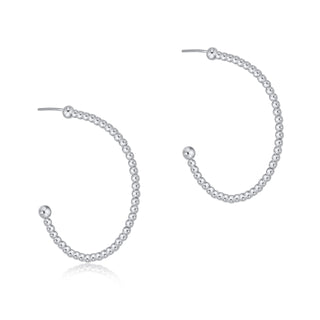Enewton Beaded Classic 1.25 Post Hoop - 2mm Sterling