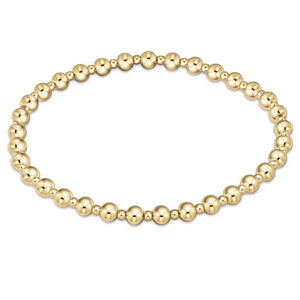 enewton extends - classic grateful pattern 4mm bead bracelet - gold