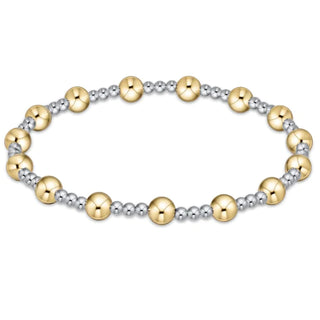 enewton extends - classic sincerity pattern 5mm bead bracelet - mixed metal