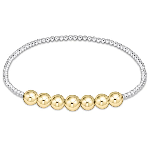 enewton extends - classic beaded bliss 3mm bead bracelet - 6mm - mixed metal