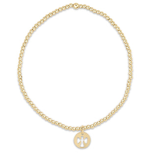 Enewton Classic Gold 2mm Bead Bracelet- Guardian Angel Small Gold Disc