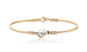 Ronaldo Breathe bracelet- gold pearl