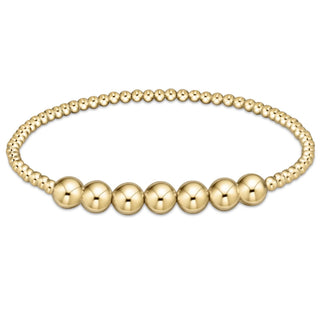 Enewton Classic Gold Beaded Bliss 3mm Bead Bracelet- 6mm Gold