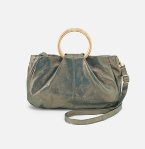 Hobo Sheila Hard Ring Satchel- Evergreen Shimmer