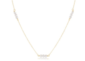 Enewton 17” Choker Joy Simplicity Chain Gold- 3mm Pearl
