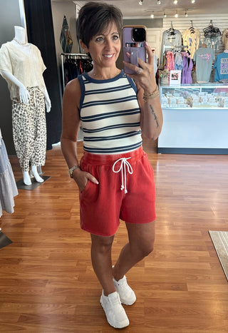 Ellen Tank by Thread & Supply- White Indigo