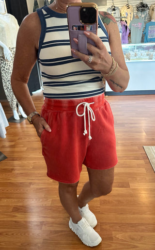 Jordan Shorts by Thread & Supply- Red