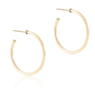 Enewton Round Gold 1.25” Post Hoop- 2mm Smooth