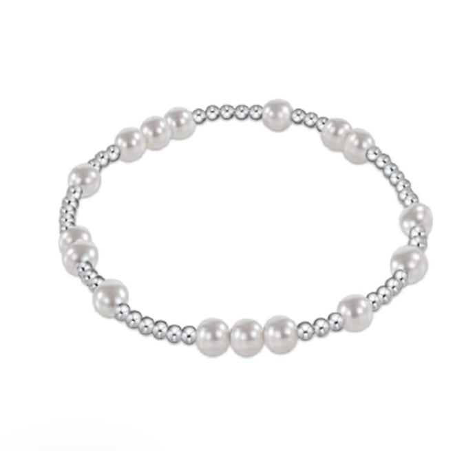 Enewton Extends- Hope Unwritten Sterling 6mm Bead Bracelet Pearl