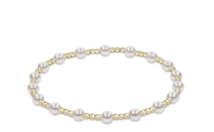 Enewton Extends- Classic Sincerity Pattern 4mm Bead Bracelet Pearl