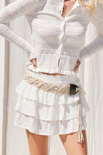 Load image into Gallery viewer, Knit Tiered Mini Skort