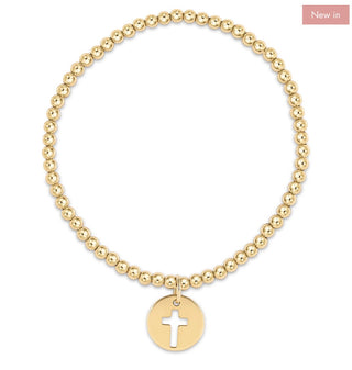 Enewton Classic Gold 3mm Bead Bracelet- Blessed Gold Disc