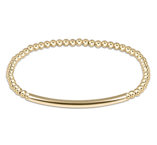 Enewton Classic Gold 3mm Bead Bracelet- Bliss Bar Smooth