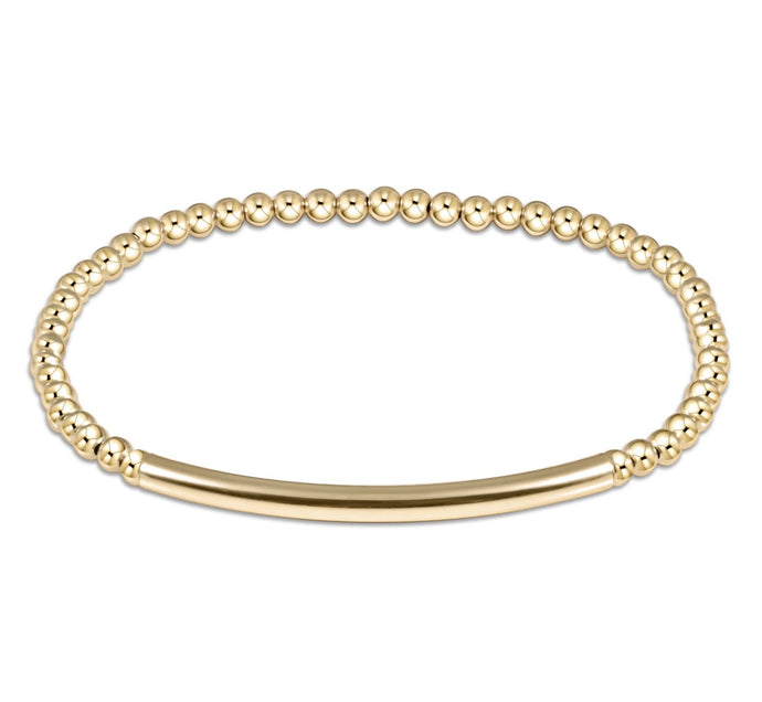 Enewton Classic Gold 3mm Bead Bracelet- Bliss Bar Smooth