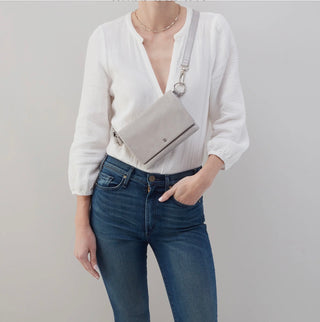 Hobo Winn Belt Bag in Polished Leather- Natural